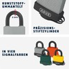 ABUS 49976 Aluminium Padlock with 6401 Alike Keyed - Silver