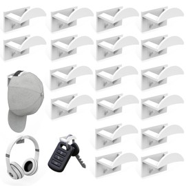 Pack of 18 cap holder wall, cap holder, baseball cap holder wall, cap holder, white