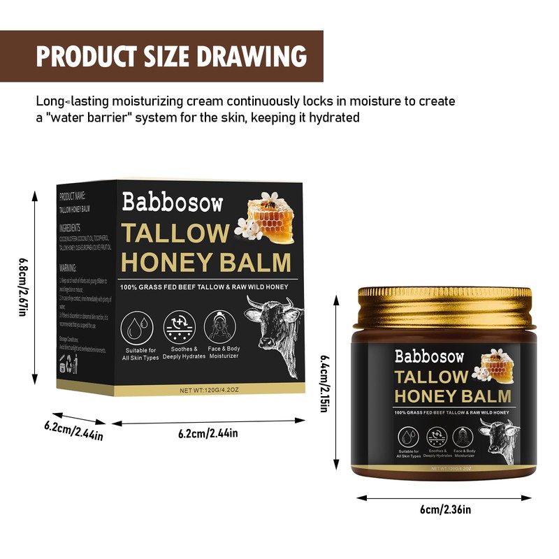 Beef Tallow Cream, Beef Tallow Cream Bio120 g, Beef Tallow