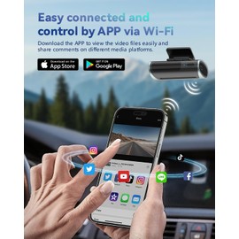 Dash Cam Front, Car Camera 2K, Mini Dash Camera for Cars, Car Camera with Night Vision, Loop Recording，24-Hour Parking Monitor, Emergency G-Sensor, Free 32GB Memory Card