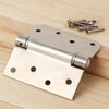 3 Pack Self Closing Door Hinges, 4 Inch Spring Loaded