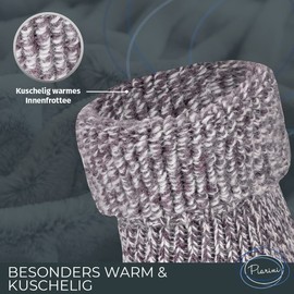 Piarini ABS Stopper Socks – Wool Socks – Winter Socks – Norwegian Socks with Terry Cloth – Women Men – Various Colours – 1 Pair. -