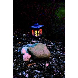 Star 477-20 LED-Solarlaterne, 1-teilig,ca. 58 cm x 14,5 cm, schwarz