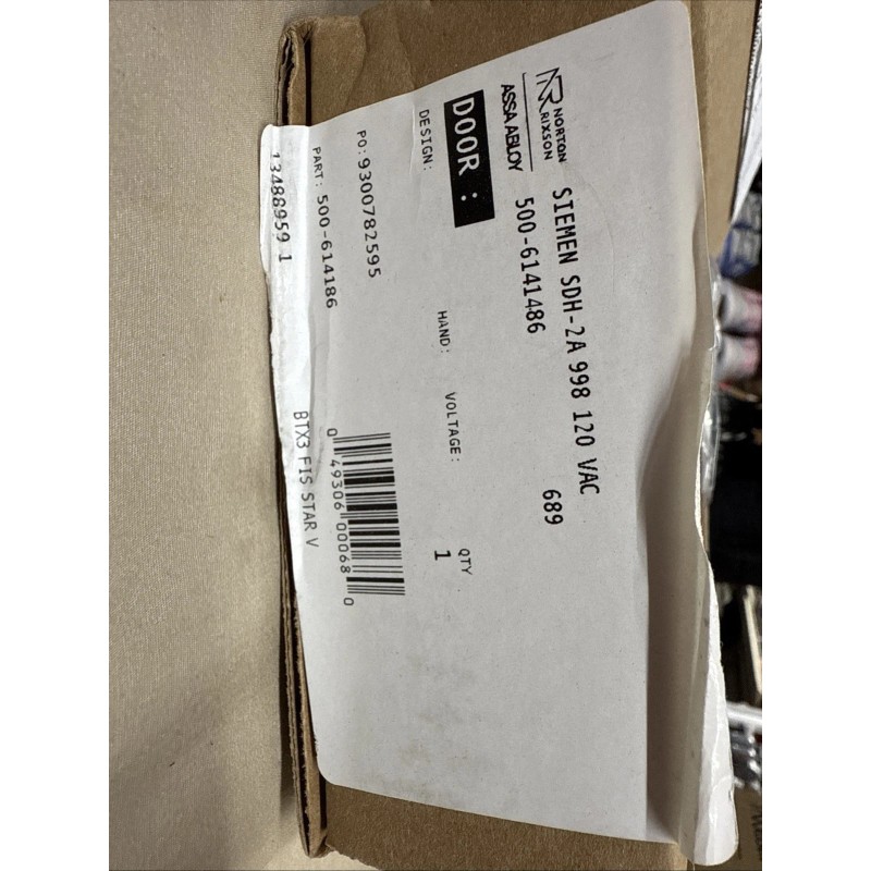 Rixson 500-614186 Aluminum Fire Door Holder SDH-2A 998 120 VAC