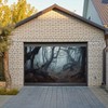CRTPOD 7x5ft Dark Misty Forest Backdrop for Photoshoot Scary Halloween