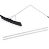Outprize Flat Roof Snow Rake 4.8-16FT Aluminum Detachable Angled Snow