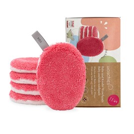 waschies KIDS Waschpads für Babys und Kinder, 5er Set Pink - Sanfte Reinigung nur mit Wasser, Wiederverwendbar, Hypoallergen, Supersoft, Made in Germany - Perfekt für Eltern und Kinder