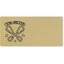 Azeeda 'Wall Climber' Large Wooden Wall Plaque/Door Sign (DP00071132)