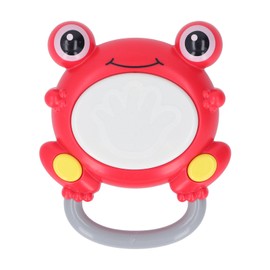 Baby Light Up Drum Electronic Cartoon Educational Musical Light Drum Toy for Toddlers Red