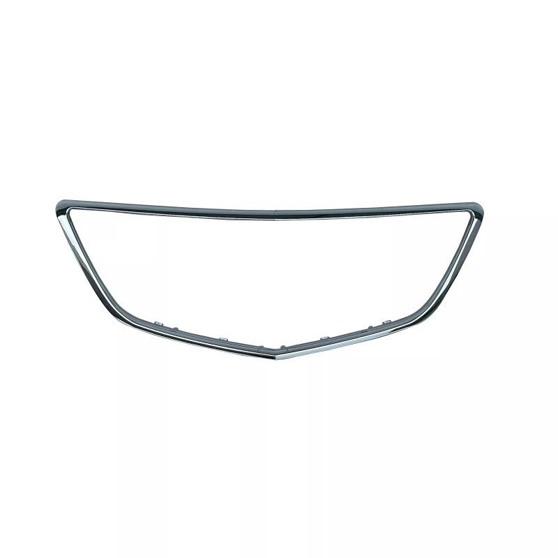 YLT AUTO Front Bumper Chrome Center Grille Molding Trim Frame