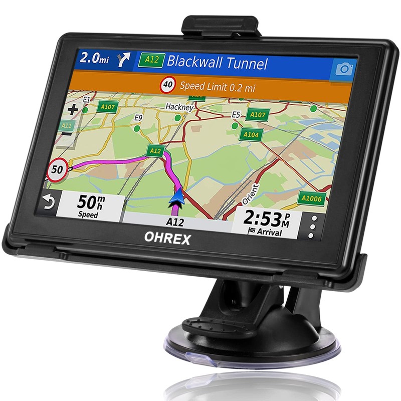 OHREX GPS Navigator for Car,Truck GPS Commercial Drivers 2026,5”Touchscreen