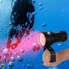 LED IP68 Waterproof Scuba Dive Light Super Bright Flashlight for