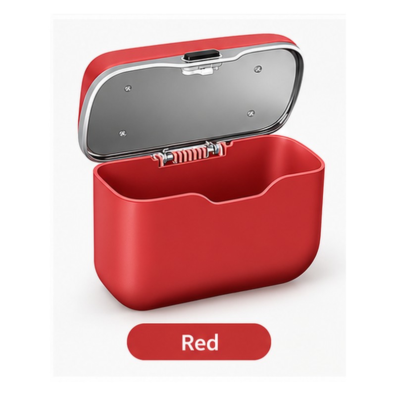 Car Trash Can with Press Lid – Hanging ABS Interior