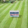 Weatherproof Yard Sign Obamacare Enrollment Center White Lawn Garden Assisted