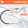 RIDGE WASHER Pressure Washer Whip Hose with Swivel, 3/8", 2