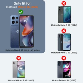 Gritup for Moto G 5G 2025 & Moto G Play 5G 2025 Magnetic Case,Compatible with MagSafe & [HD Screen Protector×2],Metal Rotated Kickstand,Military Grade Drop Proof Anti-Fingerprint Protective,Blue