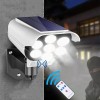 Luz Solar Control Remoto 77led 3 Modos De Falsa Cámara
