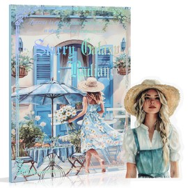 Snycler Blue Garden Series Sticker Book - 20 Sheets Vintage PET Stickers for Scrapbooking, Junk Journaling, Ephemera, and Decorative Crafts - Pre-Cut Urban Design Stickers