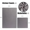 Vnoss Waffle Weave Microfiber Kitchen Towels and Dishcloths Set, 26