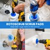 RotoScrub Bathroom Cleaning Scrub Pads + Drill Powered Scrub Brush