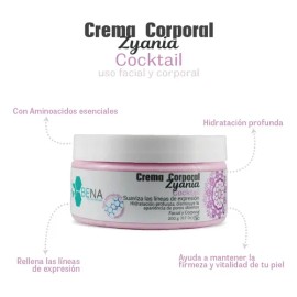 Crema Corporal Facial Zyania Cocktail de Bena Belleza Natural con Rosas
