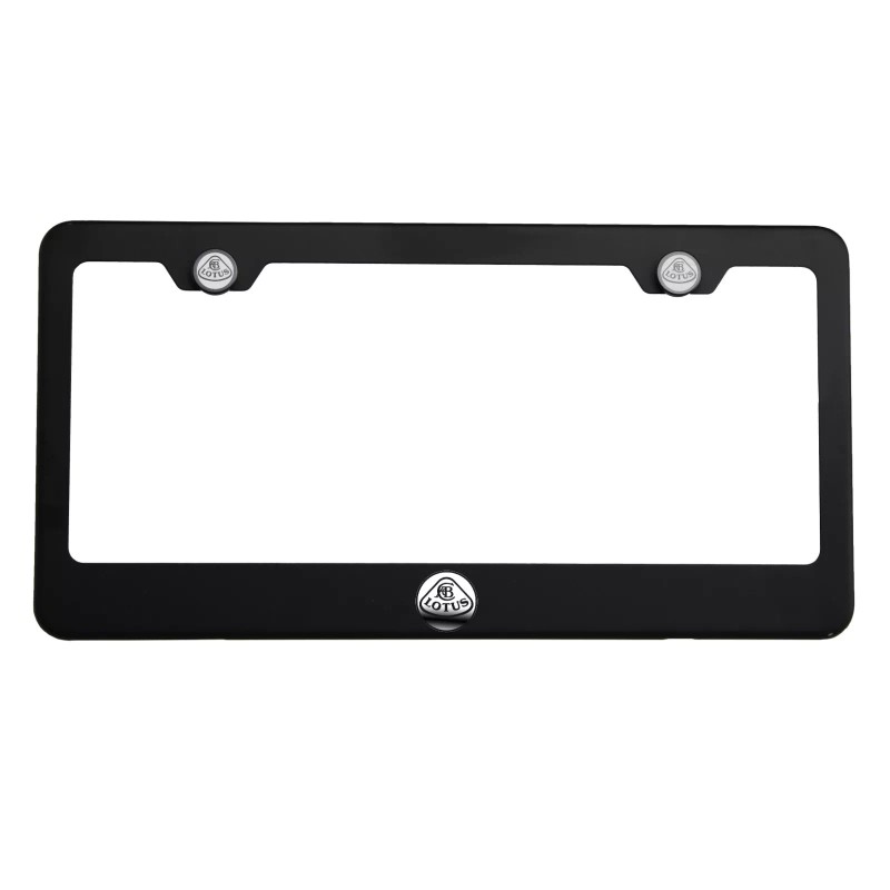 KA Laser Engraved Lotus Logo Mirror Matte Black License Plate