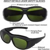 Laser Safety Glasses Red Light Therapy Goggles UV Blocking Laser