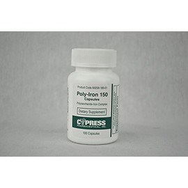 Cypress Poly-Iron 100 Caps Compares to Niferex 150Mg - Box of 100 - Model 185-01 [Health and Beauty]