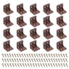 PATIKIL Plastic Corner Braces 27x27x27.3mm, 20 Pack L-Shape Bracket Right
