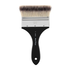 Creative Mark Mimik Synthetic Badger Mottler Brushes - Animal-Friendly Mottlers for Oil, Acrylics, Watercolor, Large Surfaces, & More! - Size 4"