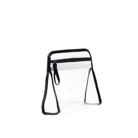 ZOOX Clarity, Luxury Toiletry Cosmetic Bag & Jetset Case w/Clear See-Thru Window, Travel TSA-Friendly (Ivory, Pouch, Small)