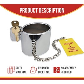 Mytee Products 8 Pack Heavy-Duty Steel King Pin Lock for Fifth Wheel, Keyed Alike - 5th Wheel Hitch King Pink Lock Anti Theft Compatibility for RVs, Semi Trailers, Boats, Camping with Warning Tag