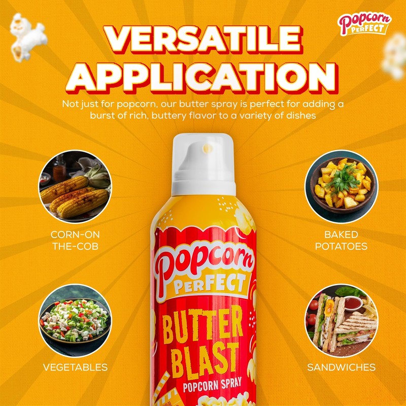 Popcorn Perfect Butter Spray for Microwave, Natural Flavor, 5 Oz