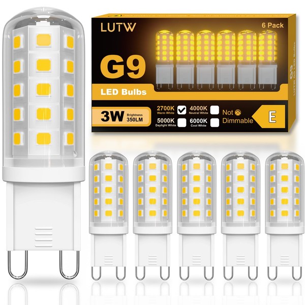 LUTW LUTW G9 LED Lampe Warmwei? 2700K, 3W G9 Leuchtmittel