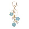 PATIKIL Flower Keychain Charm, Cherry Blossom Enamel Key Chain Cute