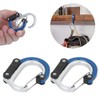 2-Piece Aluminium Carabiner Hook Outdoor Multifunctional Quick Release Outer Buckle