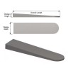 PRO SOURCE Carbon Steel Stock Wedge: 1" High x 1-1/2"
