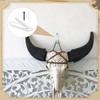 LEIFIDE 8 Pcs White European Mount Skull Hanger Metal European