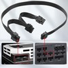 ELFJMZP 12VHPWR to 3X 8Pin PCIe GPU Adaptor Cable, 18AWG