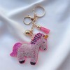 DESIAR 2 Pack Rainbow Pony Keychain - Shiny Cute Good