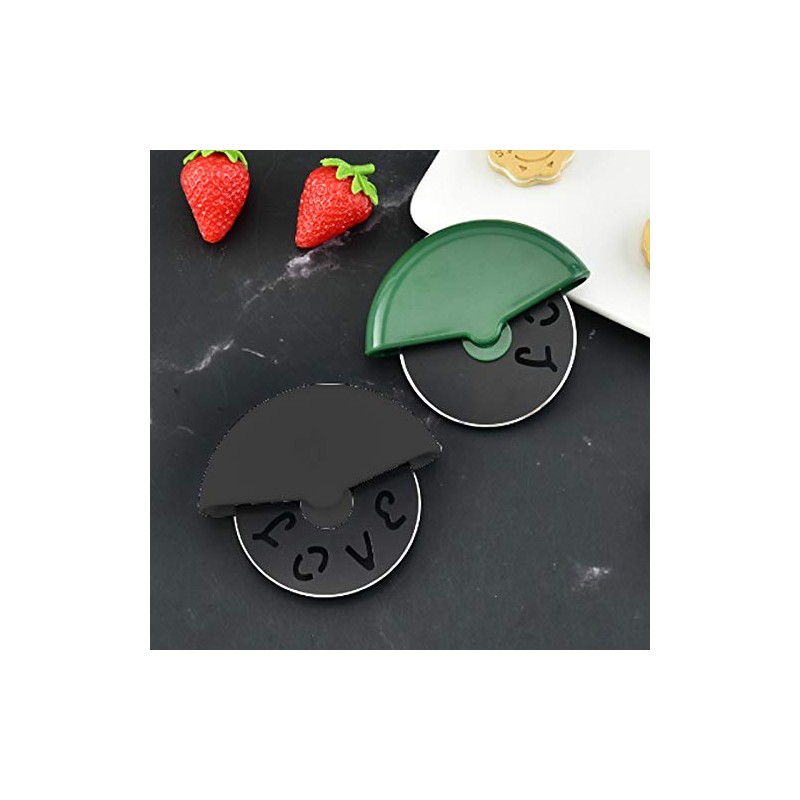 IKAAR 2pcs Pizza Cutter, Pizza Cutter Wheel Hob, Bakery Pizza
