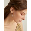 JIWOY Infinity Dangle Earrings 925 Sterling Silver Twisted Drop Earring
