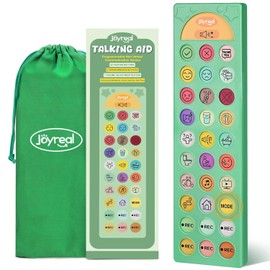 Joyreal AAC Device for Autism, Non Verbal Communication Tools for Speech Therapy&Stroke Rehab. Autism Talking Aids with 6 Programmable Buttons & Adjustable Volume for Kids&Adults(EN/ES Voice Switch)