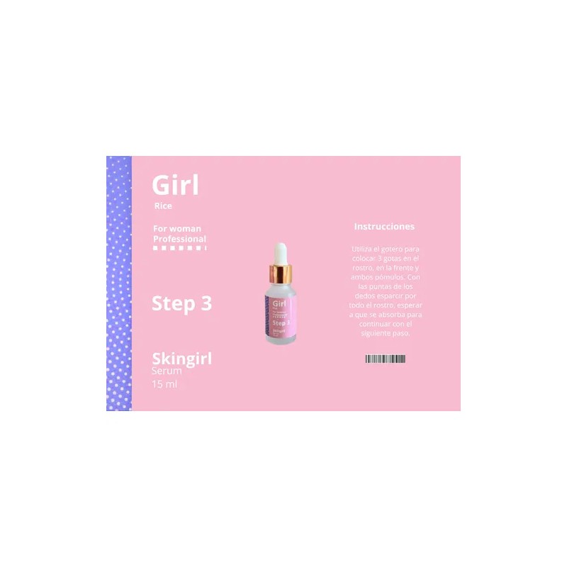 Skincare Para Dama Con Extracto De Arroz 4 Piezas Piel