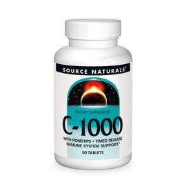 Source Naturals C-1000, With Rose Hips 1000 mg For Immune System Support - 50 Time Release Tablets