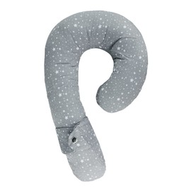 Kids Car Travel Pillow Car Seat Belt Cushion Head Neck Support Pillow Safety Strap Covers Children Headrest for Car Travelling Sleeping Pillow (Grey Pentagram)