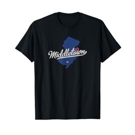 Middletown New Jersey NJ Map T-Shirt