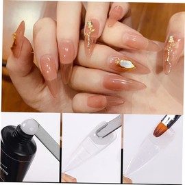 WOONEKY 100pcs Nail Art Full Tips Gel Removable Fake Beauty Plate for Diy Home Salon