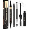 Eyebrow Pencil Kit, with Microblading Eyebrow Pen, Eyebrow Gel, Eyeliner,