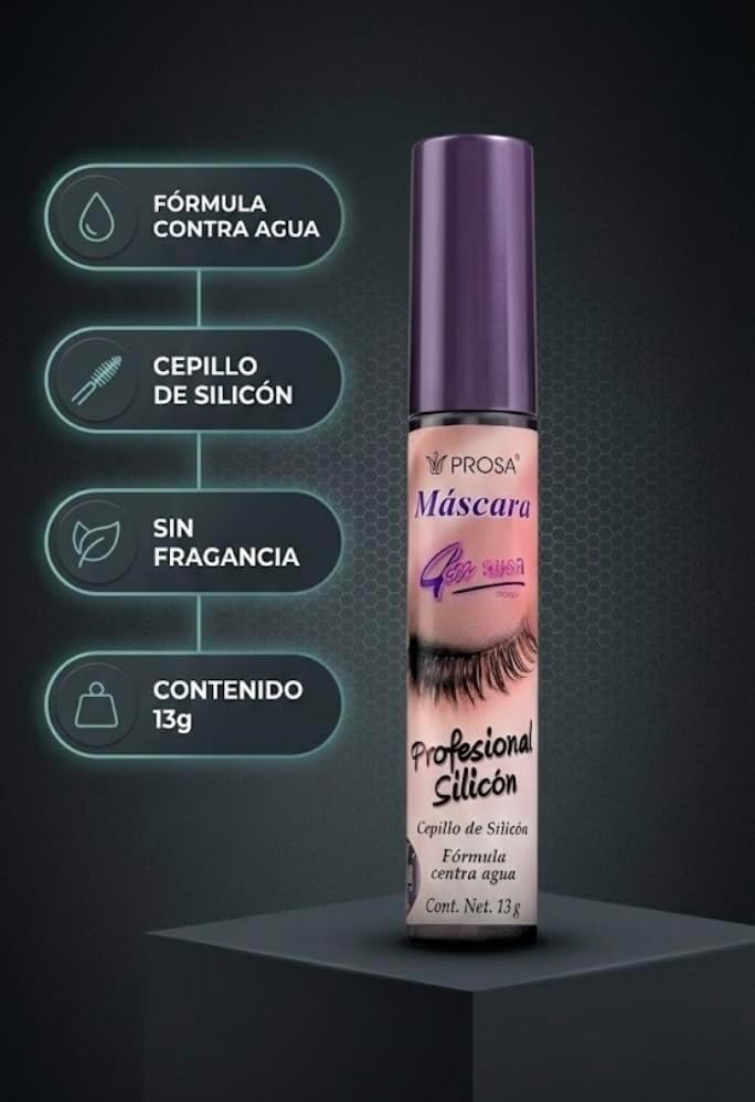 GAERO GLOBAL SOLUTION Mascara para Pestañas Rimel Microfibras 4 en 1 Prose 13g - 2 Piezas